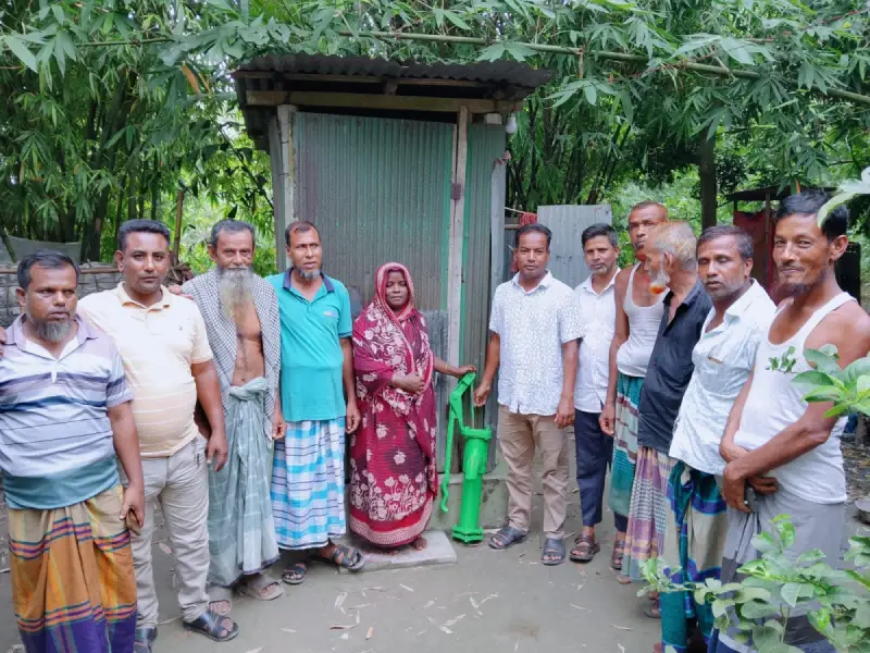 শ্রীবরদীতে দুস্থ ও দরিদ্র পরিবারের পাশে বিএনপি নেতা অকুল, নলকূপ বিতরণ