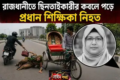 রাজধানীতে ছিনতাইকারীর কবলে পড়ে প্রধান শিক্ষিকা নিহত