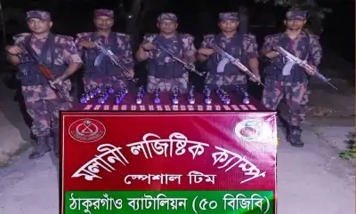 ঠাকুরগাঁও সীমান্তে ৫০ বোতল ফেন্সিডিল ও ৪০০ ট্যাপেন্টাডল ট্যাবলেট উদ্ধার